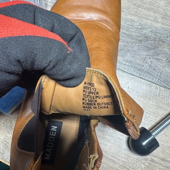 Madden Vince Tan  Ankle Boots Men's Size 12 - Picture 5 of 7